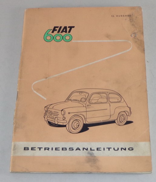 Betriebsanleitung Fiat 600 von 04/1961
