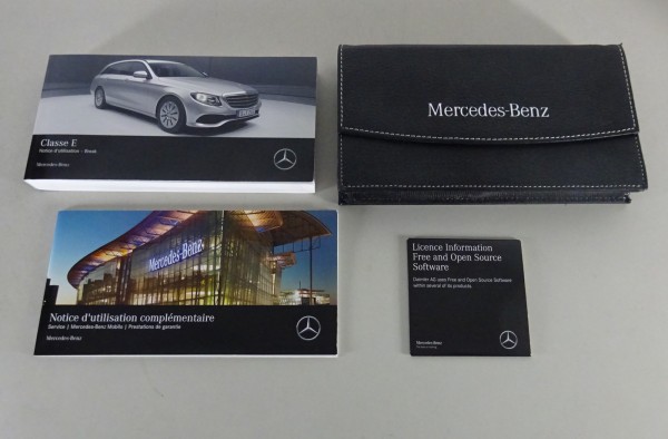 Notice d'utilisation + portefeuille bord Mercedes E-Classe S213 edition 2016