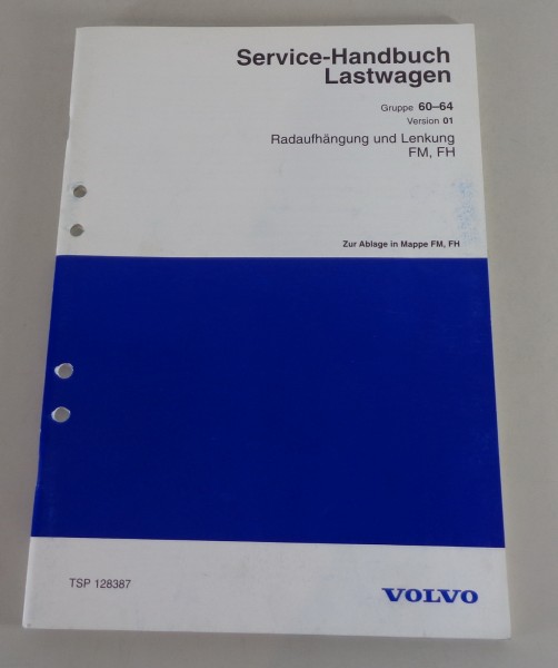 Werkstatthandbuch Volvo LKW FM / FH Radaufhängung und Lenkung von 1998