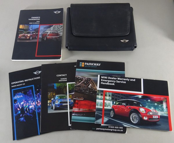 Owner's Manual + Wallet Mini Clubman + One + Cooper S / D R55 from 2007