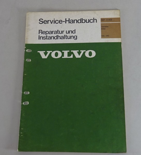 Werkstatthandbuch / Reparatur Volvo 140, 240 Getriebe M40 Stand 02/1976