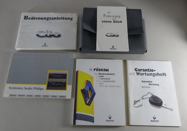 Bordmappe + Betriebsanleitung Renault Clio Stand 09/1999