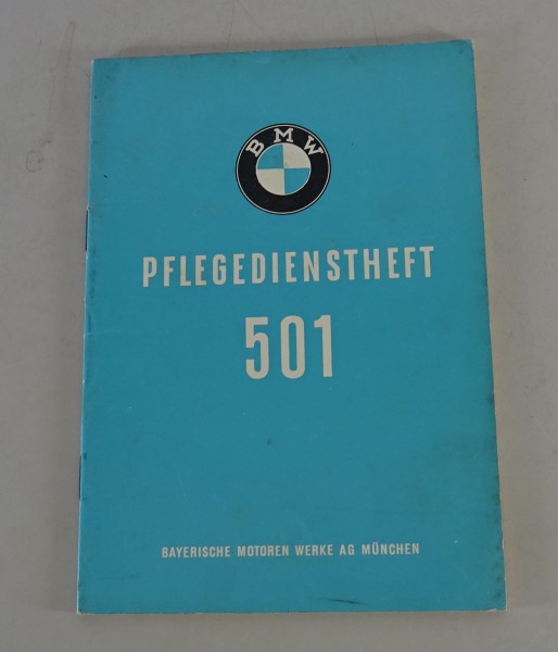 Scheckheft blanko BMW 501 Barockengel von ca. 1954 - 1956