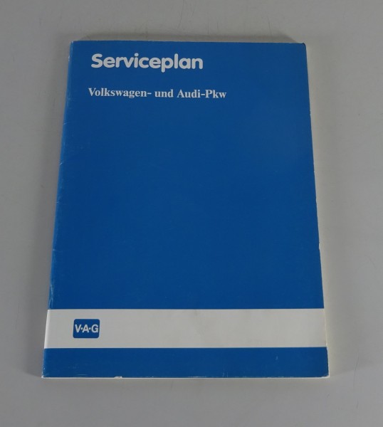 Scheckheft blanko VW Polo I Golf II / Audi 80 B2 Typ 81, 85 etc. Stand 02/1986