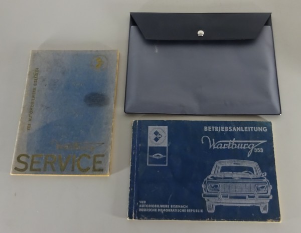 Bordmappe + Betriebsanleitung Wartburg 353 Limousine + Tourist Ausgabe 1971