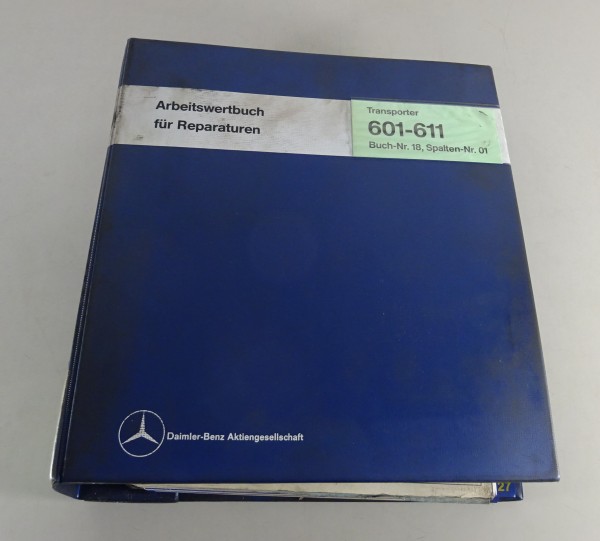 Arbeitswertbuch Arbeitsrichtzeiten Mercedes-Benz Bremer Transporter T1 605-611