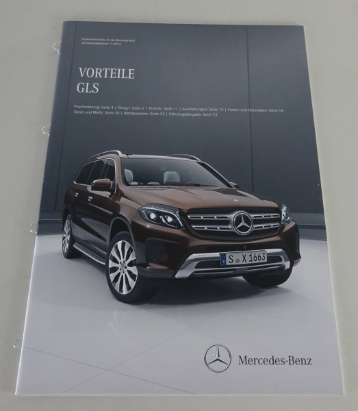 Vorteile Mercedes-Benz GLS Typ X166 GLS 350d / GLS 400 / GLS 500 Stand 11/2015