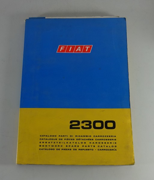 Teilekatalog / Parts list Fiat 2300 Limousine + Familiare Stand 1968