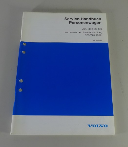 Werkstatthandbuch Volvo S70 / V70 Karosserie / Inneneinrichtung Stand 11/1996