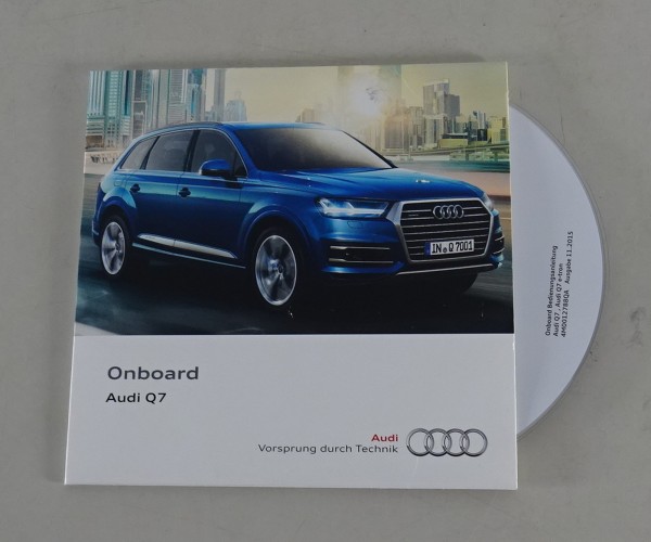 Onboard Betriebsanleitung Audi Q7 Typ 4M auf CD von 11/2015