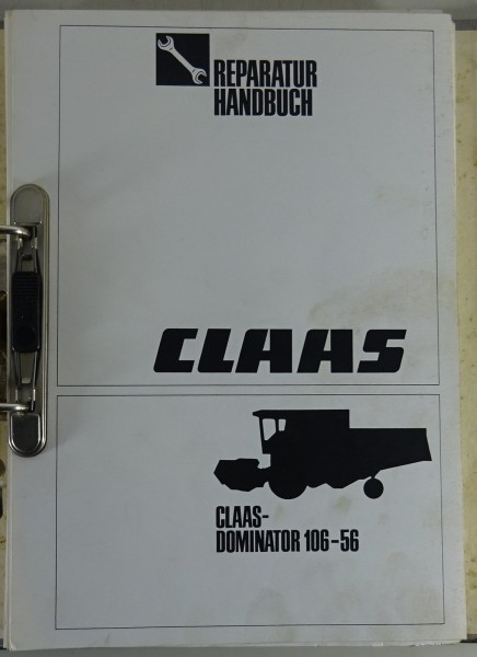 Werkstatthandbuch Claas Mähdrescher Dominator 106-56 Stand 10/1995