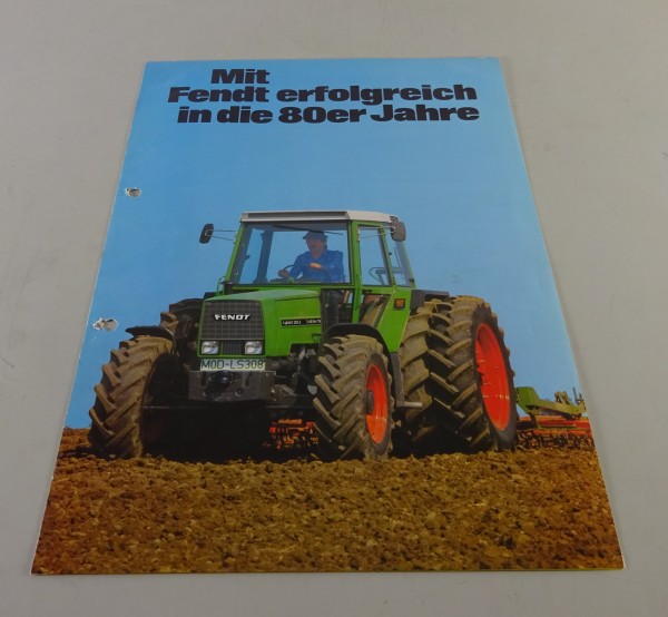 Prospekt / Prospektblatt Mit Fendt erfolgreich in die 80er Jahre Stand 09/1990