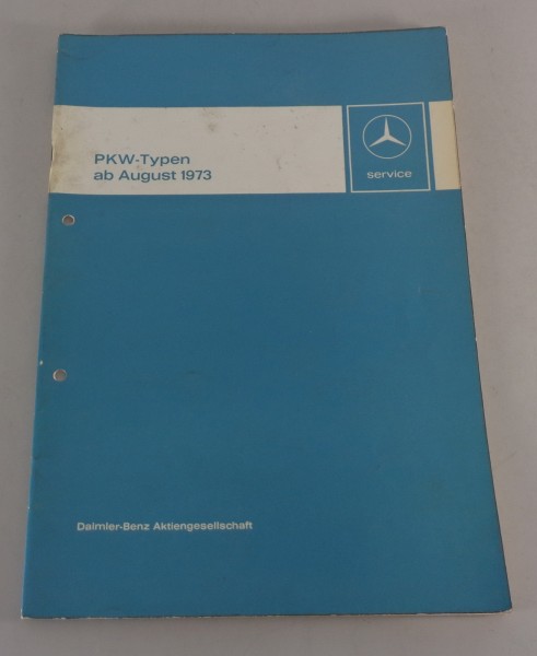 Werkstatthandbuch Einführung Mercedes W115 /8 230.4 + 240 D Stand 08/1963