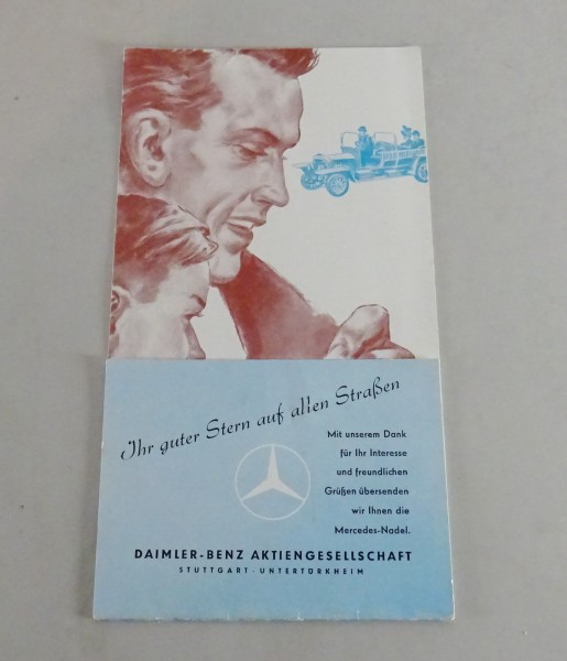 Werbekarte / Flyer Mercedes Daimler-Benz 50er Jahre