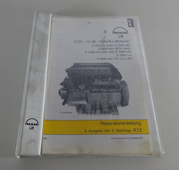 Werkstatthandbuch MAN D 25 / D 28 Unterflurmotoren Stand 06/1990