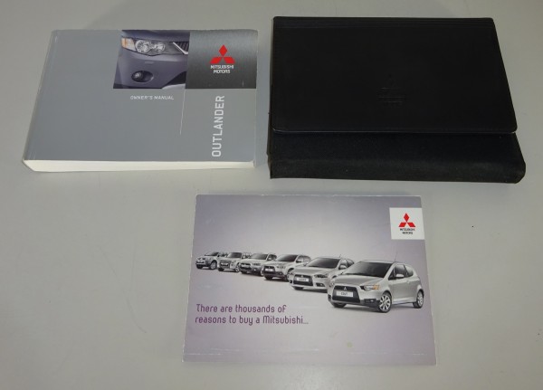 Wallet + Owner´s Manual / Handbook Mitsubishi Outlander 2. Generation from 2007