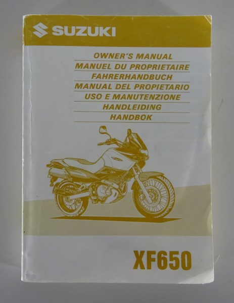 Betriebsanleitung / Handbuch Suzuki XF 650 Stand 05/1997