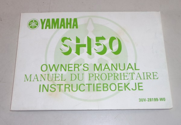Betriebsanleitung Owner´s Manual Yamaha SH 50 / SH50 Stand 08/1989