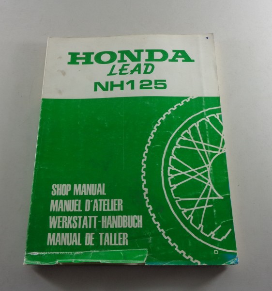 Werkstatthandbuch Nachtrag / Supplement Honda Lead NH 125 Stand 1983