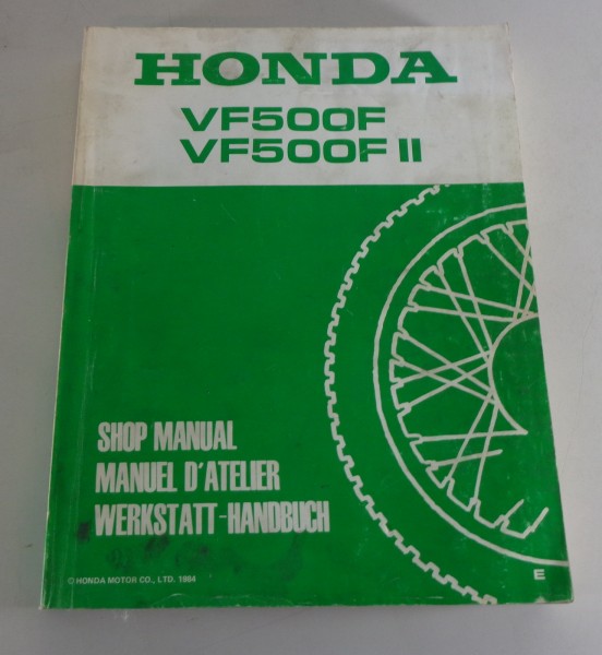 Werkstatthandbuch / Workshop Manual Honda VF 500 / VF 500 F II von 1984