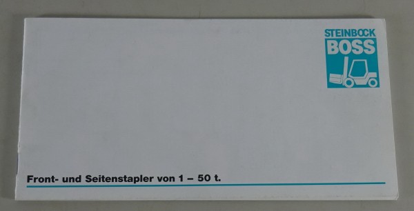 Prospekt/ Broschüre Steinbock Front- und Seitenstapler 1-50t Stand 02/1995