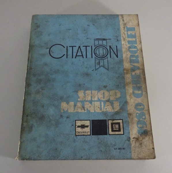 Workshop Manual / Repair Manual Chevrolet Citation from 1980