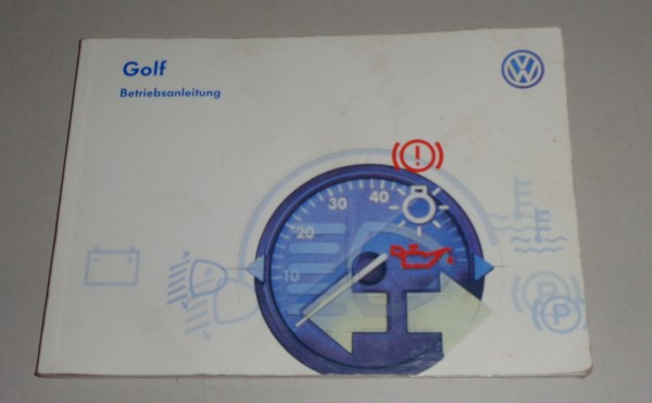 Betriebsanleitung / Handbuch VW Golf 3/III Limousine / Variant Stand 01/1997