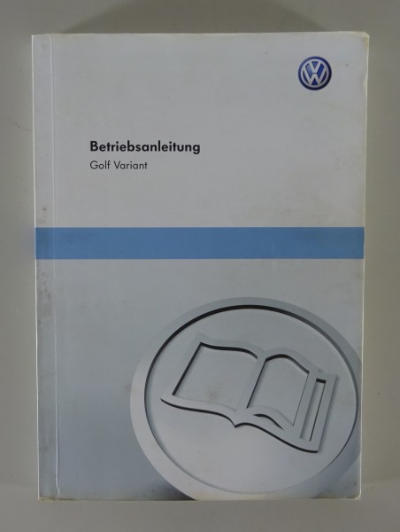 Betriebsanleitung / Handbuch VW Golf 6 / VI Variant Stand 10/2009