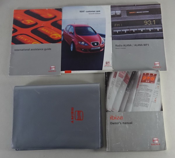 Owner's Manual / handbook + Wallet Seat Ibiza III Typ 6L from 2004