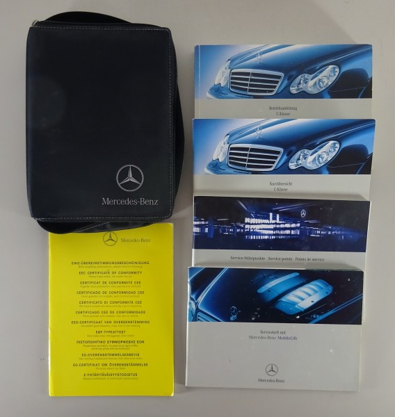 Bordmappe + Betriebsanleitung Mercedes C-Klasse W203 C180 C200 C230 von 12/2003