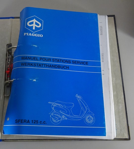 Werkstatthandbuch Piaggio Sfera Motorroller 125 ccm Stand 07/1995