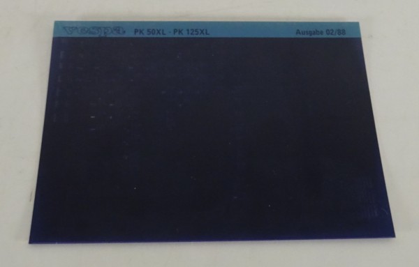 Microfich Ersatzteilkatalog Vespa PK 50 XL 125 XL 02/88