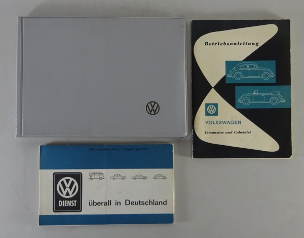 Betriebsanleitung + Bordmappe VW Käfer 1200 + Cabrio Stand 05/1962