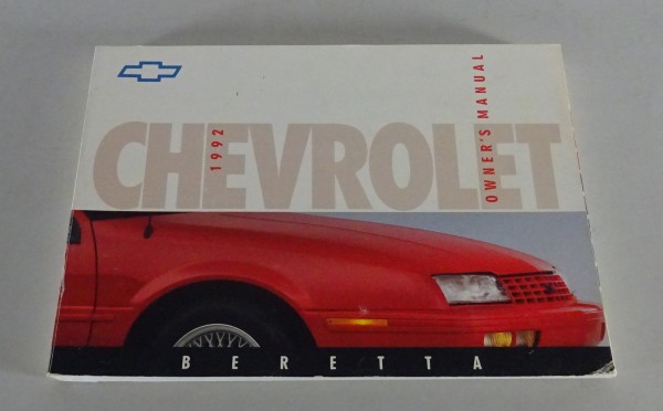 Owner´s Manual / Handbook Chevrolet Beretta Stand 1992