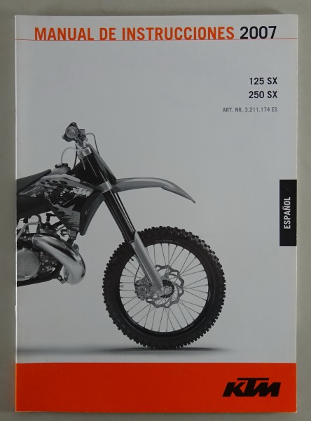 Manual de Instrucciones KTM 125 SX / 250 SX - año 2007