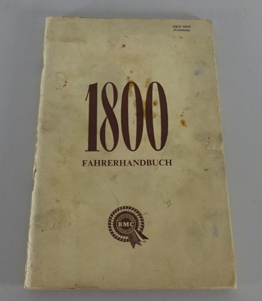 Betriebsanleitung / Handbuch Austin 1800 ADO17 Stand 1966 auf Deutsch