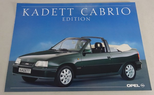 Prospekt / Broschüre Opel Kadett E Cabrio Special Edition Bertone Stand 12/1989