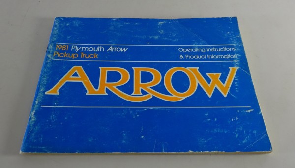 Owner´s Manual / Handbook Plymouth Arrow Stand 1981