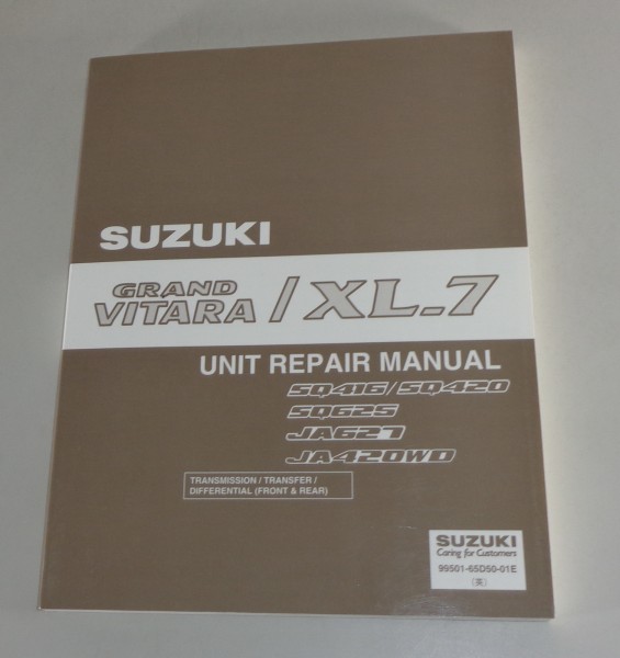Workshop Manual Transmission Suzuki Grand Vitara XL-7 SQ416/420/625/JA627/420WD