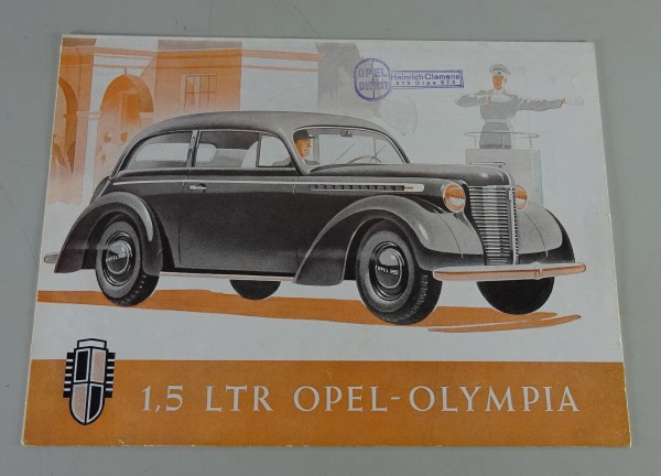 Prospekt / Broschüre Opel Olympia ´47 Baujahr 1947 - 1949
