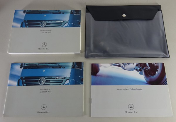 Bordmappe + Betriebsanleitung / Handbuch Mercedes Benz Axor 940-954 von 07/2004