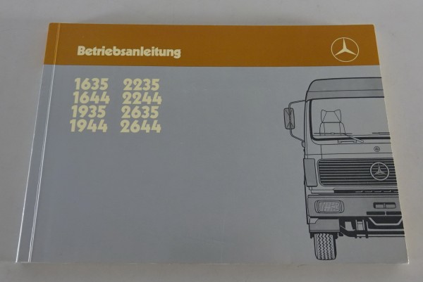 Betriebsanleitung Mercedes Benz LKW LNZ / NG 80 1635 - 2644 Stand 09/1985