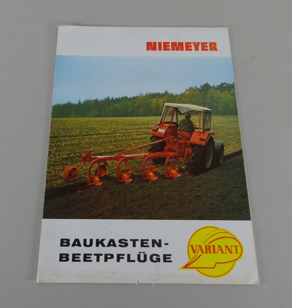 Prospekt / Broschüre Niemeyer Beetpflüge Variant 1502 - 4502