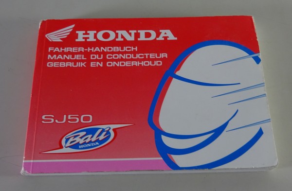 Owner's Manual / Betriebsanleitung / Manuel du conducteur Honda SJ50 Stand 1997
