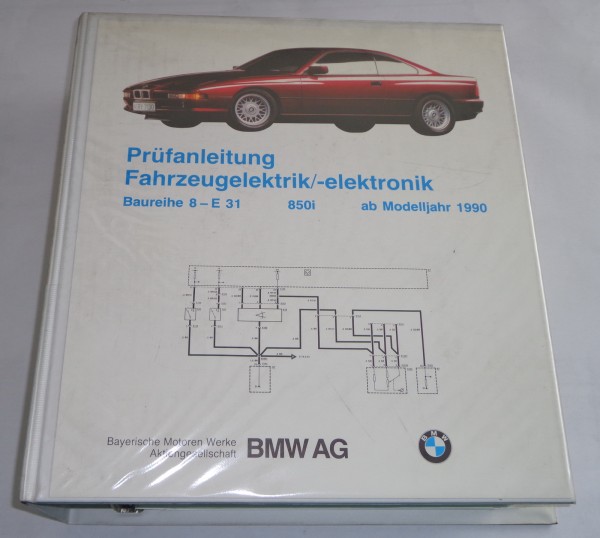 Werkstatthandbuch Elektrik / Schaltpläne BMW 8er E31 850 i ab Modellj. 1990