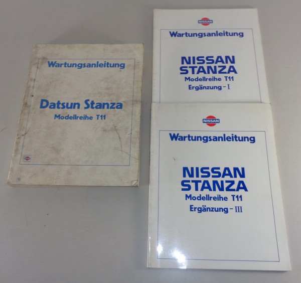 Grundhandbuch Wartungsanleitung (Datsun) Nissan Stanza T11 inkl. Ergänzungen