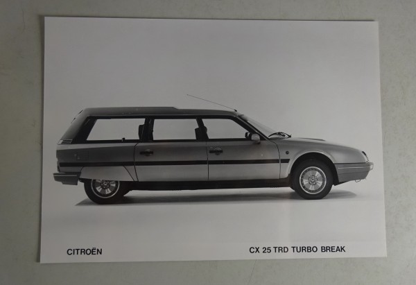 Pressefoto original Citroen CX25 TRD Turbo Break - Seitenansicht