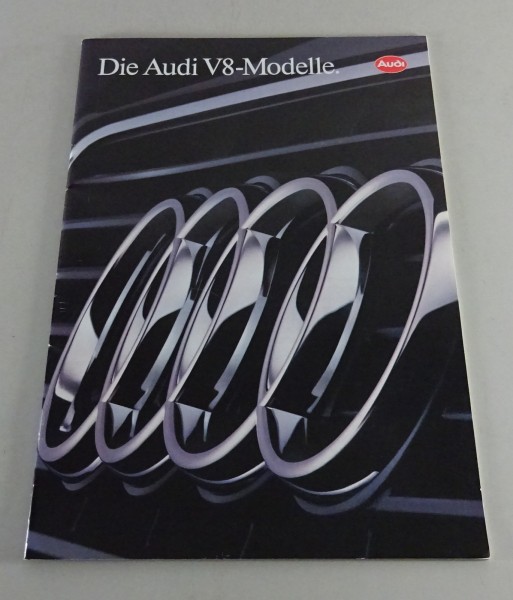 Prospekt / Broschüre Audi V8 Typ D11 Stand 07/1991