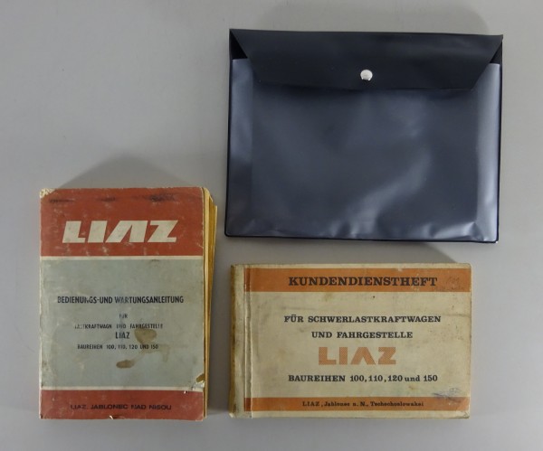 Bordmappe + Betriebsanleitung LIAZ LKW 100 / 110 / 120 / 150 Stand 1989