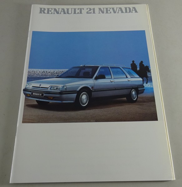 Prospekt Renault R21 Nevada TL / GTS / GTX / TXE / TD / GTD Stand 08/1989